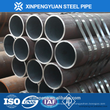 Preto astm a106 gr.b sch40 tubos de tubulação de carbono sem costura / linha pipe na venda quente